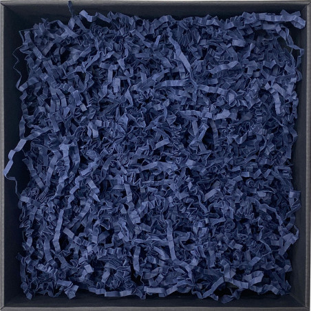Standžios tamsiai mėlynos popieriaus drožlės - 2 mm, 1 kg