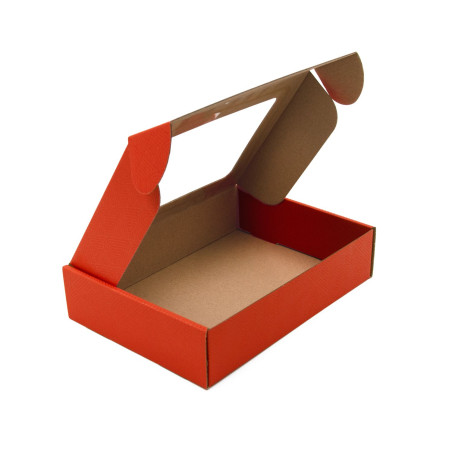 Geschenkbox mit PVC-Fenster und Herzdruck, 5 cm hoch