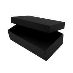 Universelle schwarze Boden-Deckel-Geschenkbox, 8,5 cm hoch