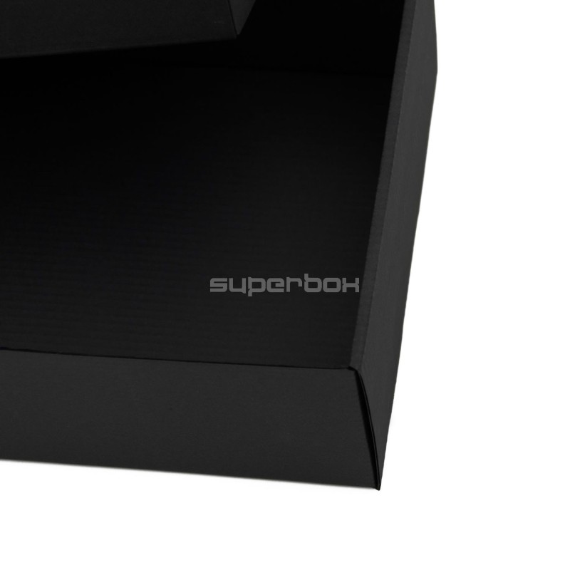 Universelle schwarze Boden-Deckel-Geschenkbox, 8,5 cm hoch