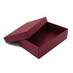Weinrote universelle zweiteilige Box, 10 cm hoch