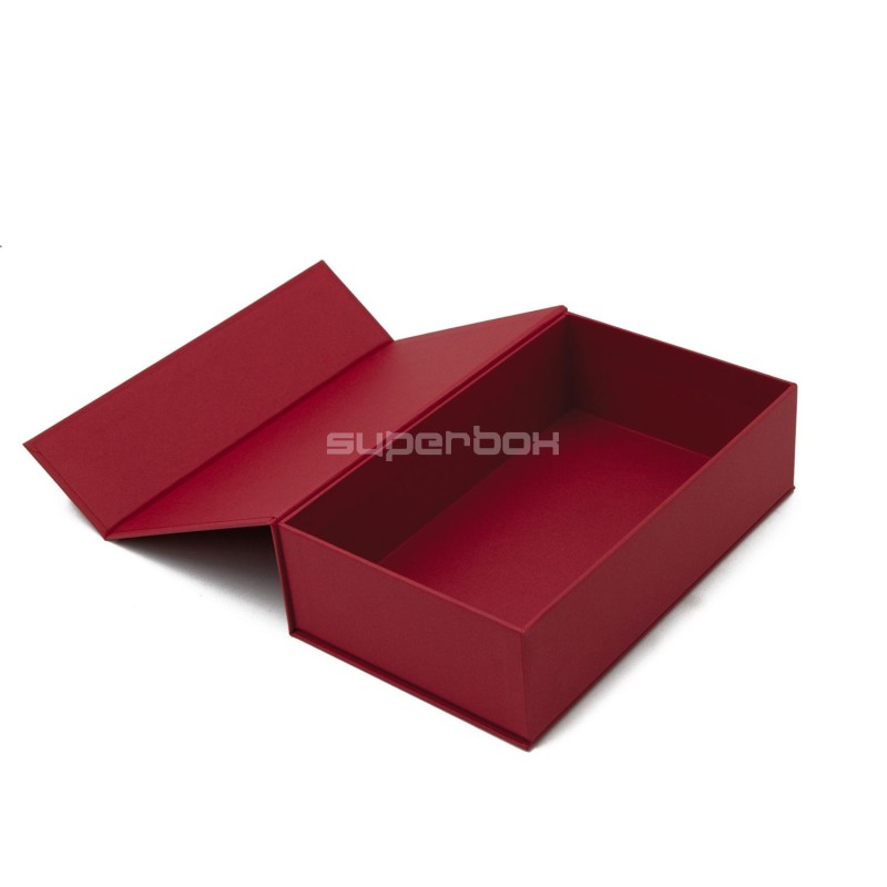 Luxuriöse stabile rote Klappdeckel-Box mit Magneten