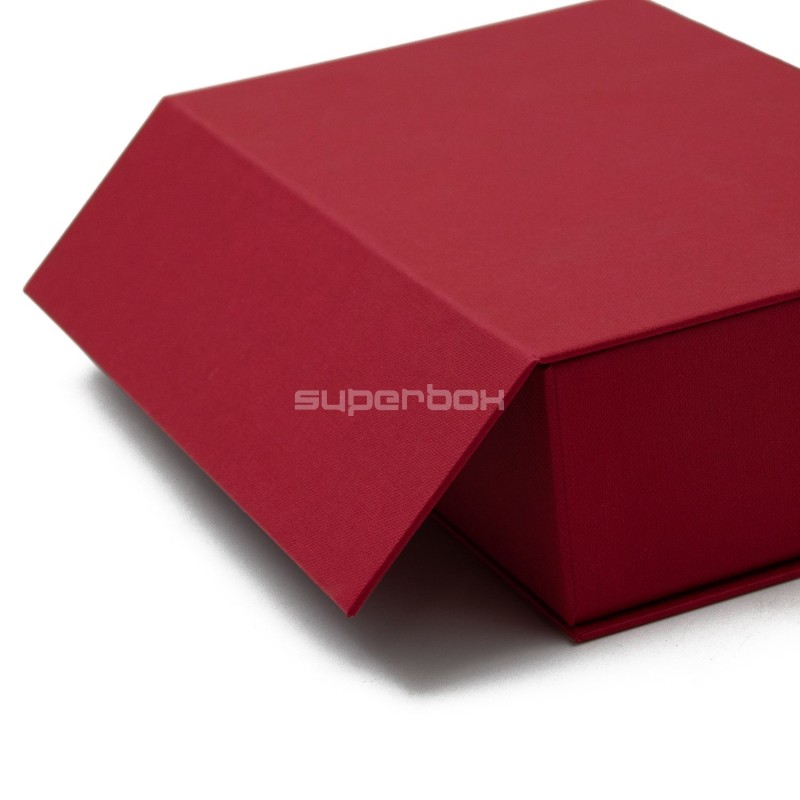 Luxuriöse stabile rote Klappdeckel-Box mit Magneten