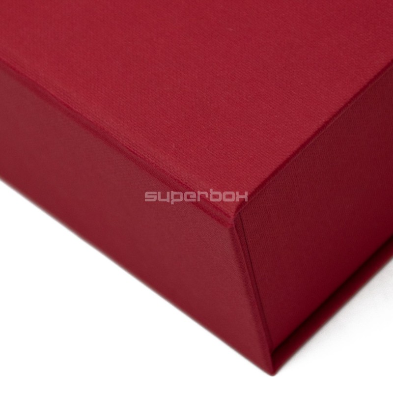 Luxuriöse stabile rote Klappdeckel-Box mit Magneten