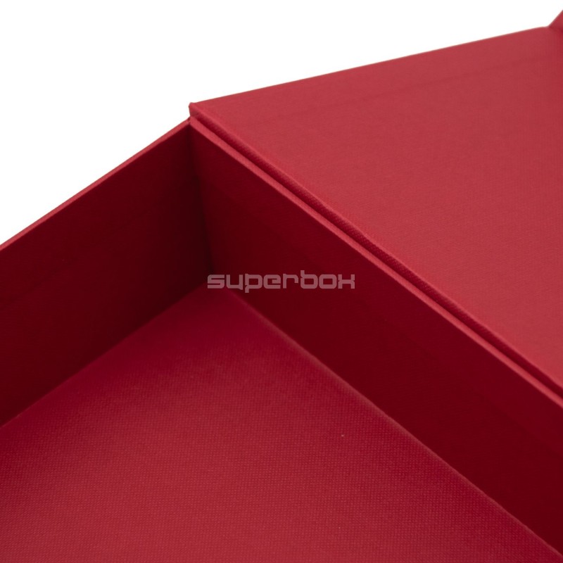 Luxuriöse stabile rote Klappdeckel-Box mit Magneten