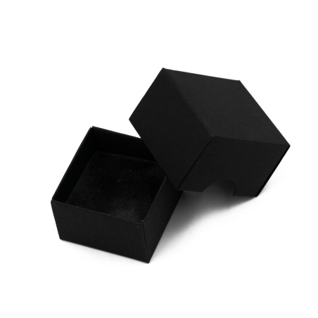 Schwarzes Samteinlage für Box 45x45x30 mm