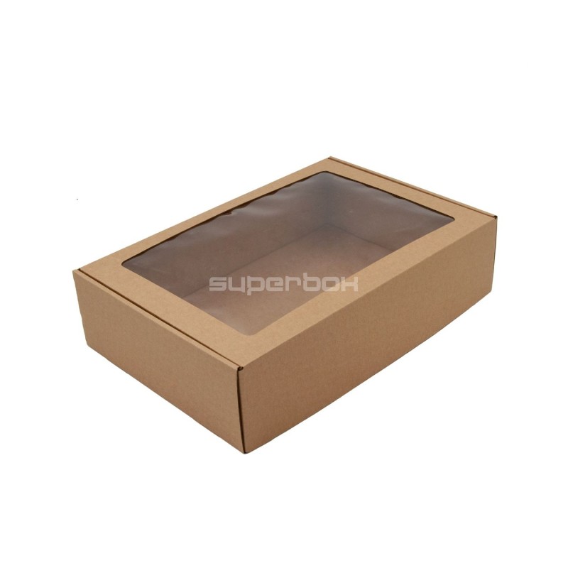 Brown A4 Size Gift Box with Window