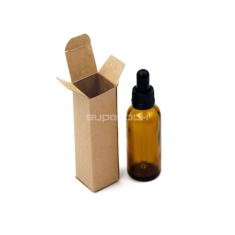Kleine braune Box zum Verpacken von Parfum