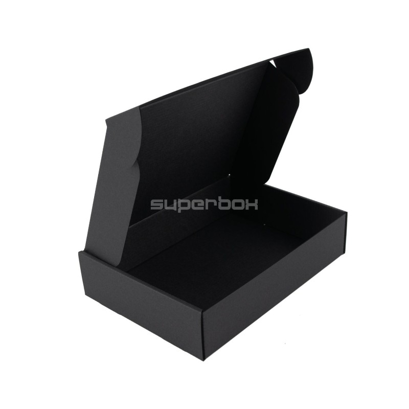 Schwarze Box mit Schnellverschluss, 5 cm hoch