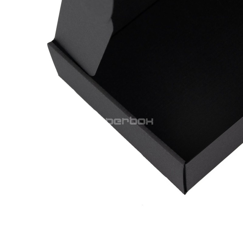 Schwarze Box mit Schnellverschluss, 5 cm hoch