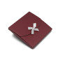 Metallic-roter kleiner Umschlag für Geld | 155x155x10 mm | Superbox