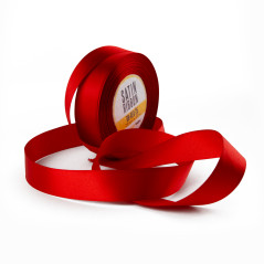 Klassisches rotes Satinband, 25 mm Breite