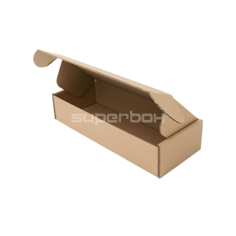 Lange Versandbox aus einwandiger B-Welle