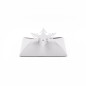 White Christmas card-envelope with snowflake on top