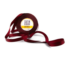 Pflaumenfarbenes Satinband, 12 mm Breite
