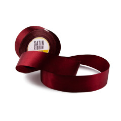 Pflaumenfarbenes Satinband, 38 mm Breite