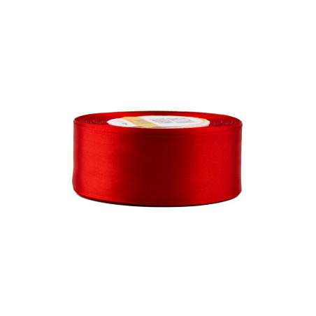 Lebhaftes rotes Satinband | 38 mm x 32 m | Superbox