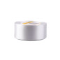 White satin ribbon – glossy, 38 mm wide, 32 m roll