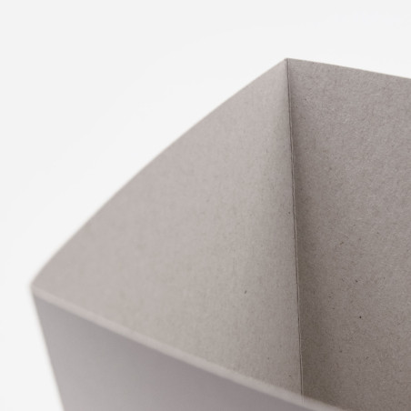 Weiße Popcorn-Box mittlere Größe
