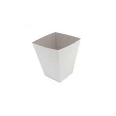 Kleine weiße Popcornbox | 120x120x150 mm | Superbox