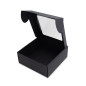 Black Box with a PVC Window for Packing Sauce Jars Black Box with a PVC Window for Packing Sauce Jars