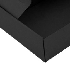 Schwarze Standardgröße Geschenkbox | 240x210x80 mm | Superbox