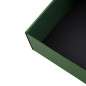 Grüne Geschenkbox mit Fenster für Flasche | 340x195x85 mm | Superbox