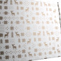Weiße Geschenkbox mit Wintermustern | 305x215x85 mm | Superbox