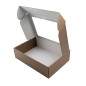 Muted Gold A4 Size Gift Box with PVC Window | 305x215x85 mm | Superbox