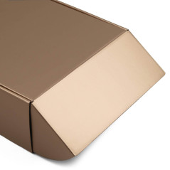 Goldene kleine Geschenkbox für Kosmetik | 220x220x90 mm