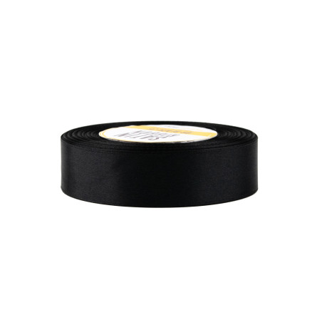 Klassisches schwarzes Satinband | 25 mm x 32 m | Superbox
