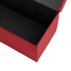 Horizontale Flip-Deckel rote Geschenkbox | 335x115x115 mm | Superbox