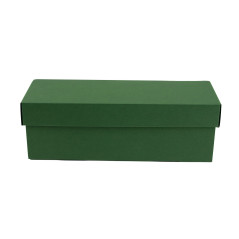 Horizontale Flip-Deckel grüne Geschenkbox | 335x115x115 mm | Superbox