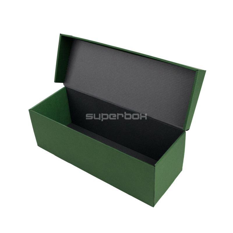 Horizontale Klappdeckel-Box grün