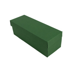 Horizontale Flip-Deckel grüne Geschenkbox | 335x115x115 mm | Superbox