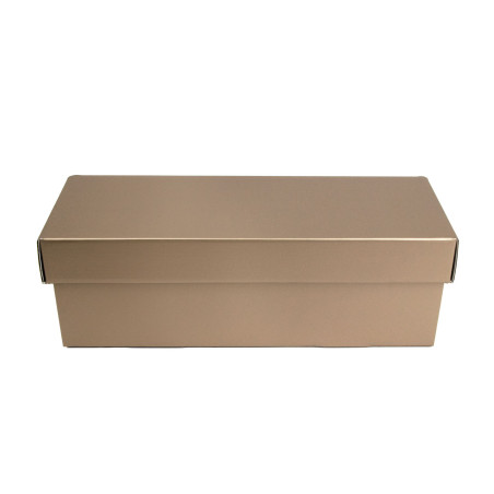 Horizontale Flip-Deckel gedämpfte Gold-Geschenkbox | 335x115x115 mm