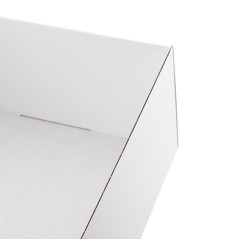 Große Weiße Quadratische Box mit Deckel | 300x300x150 mm | Superbox