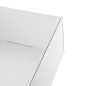 Große Weiße Quadratische Box mit Deckel | 300x300x150 mm | Superbox