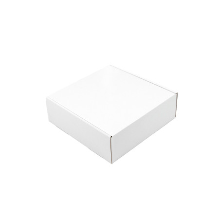 Weiße große quadratische Geschenkbox | 225x235x75 mm | Superbox