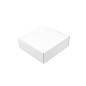 Weiße große quadratische Geschenkbox | 225x235x75 mm | Superbox