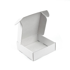 Weiße große quadratische Geschenkbox