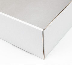Weiße große quadratische Geschenkbox | 225x235x75 mm | Superbox
