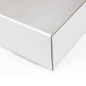 Weiße große quadratische Geschenkbox | 225x235x75 mm | Superbox