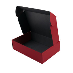 Leuchtend rote Geschenkschachtel im A4-Format