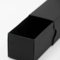 Schwarze Schiebeschachtel aus Karton | 40x40x180 mm | Superbox