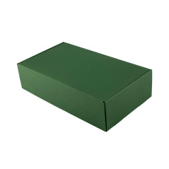 Grüne Geschenkbox für Flaschen | 340x195x85 mm | Superbox