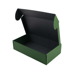 Grüne Geschenkbox für Flasche