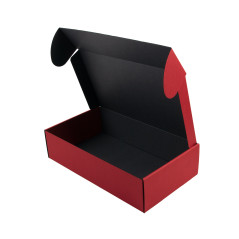 Rote Geschenkbox für Flasche