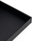 Schwarze Box mit PVC-Fenster, 3 cm hoch | 200x200x30 mm | Superbox