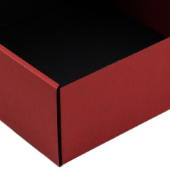 Bright Red Box with Window for Packing Jars | 185x195x75 mm | Superbox